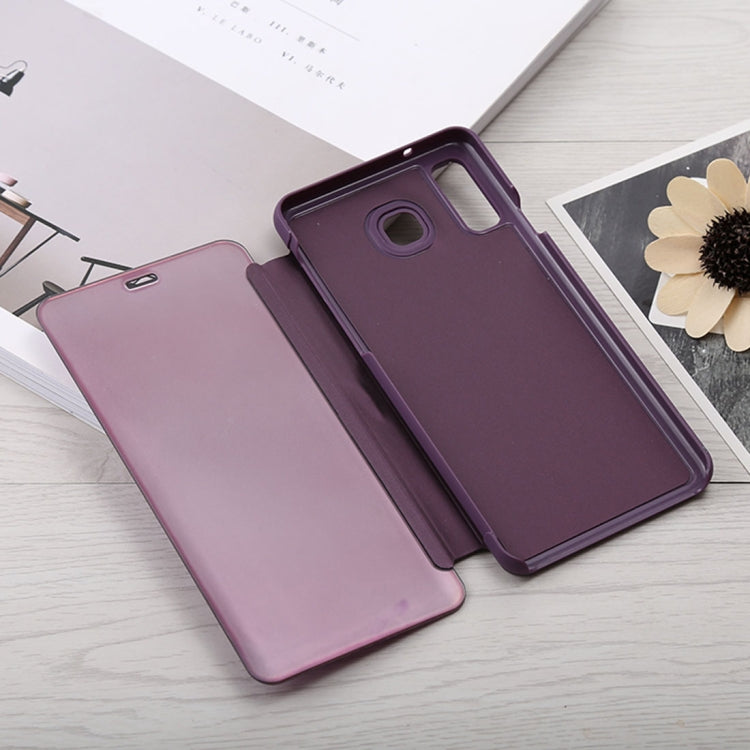 Mirror Clear View Horizontal Flip PU Leather Case for Galaxy A9 Star , with Holder