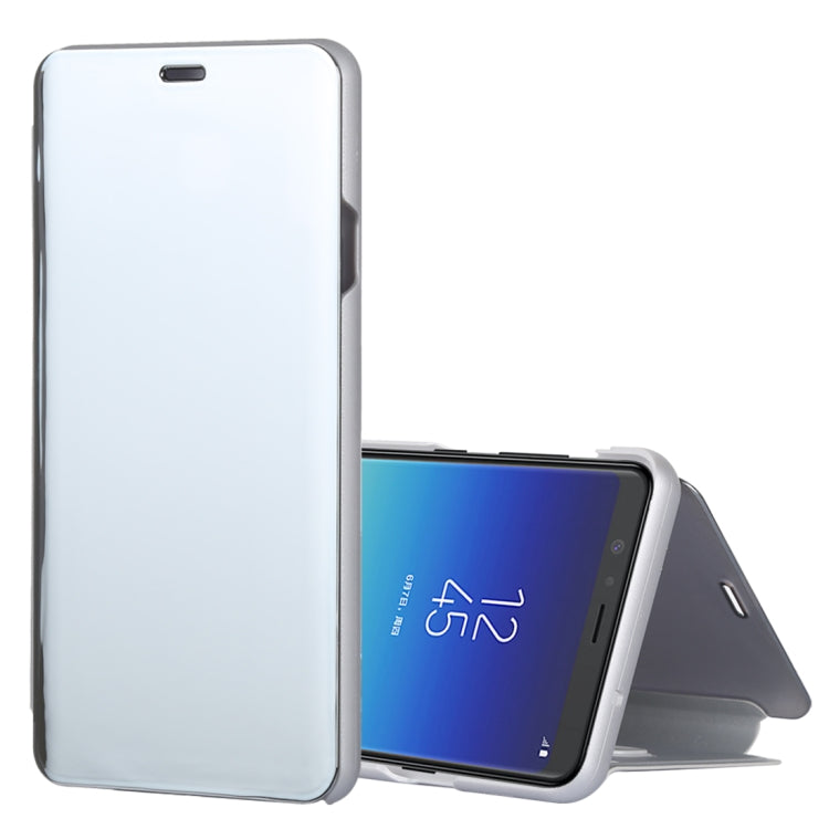 Mirror Clear View Horizontal Flip PU Leather Case for Galaxy A9 Star , with Holder