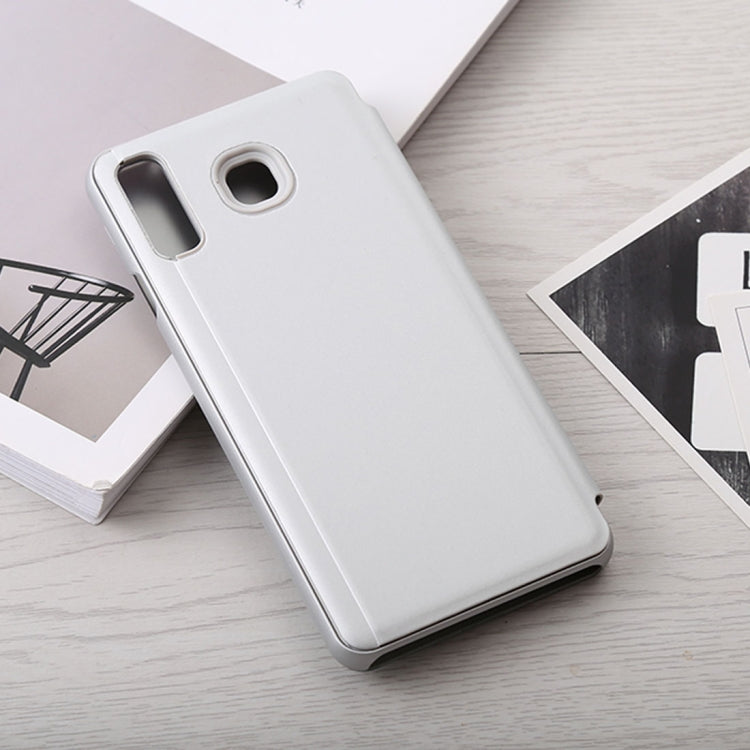 Mirror Clear View Horizontal Flip PU Leather Case for Galaxy A9 Star , with Holder