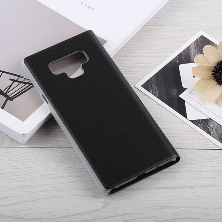 Litchi Texture PU+PC Horizontal Flip Leather Case for Galaxy Note 9 with Call Display ID