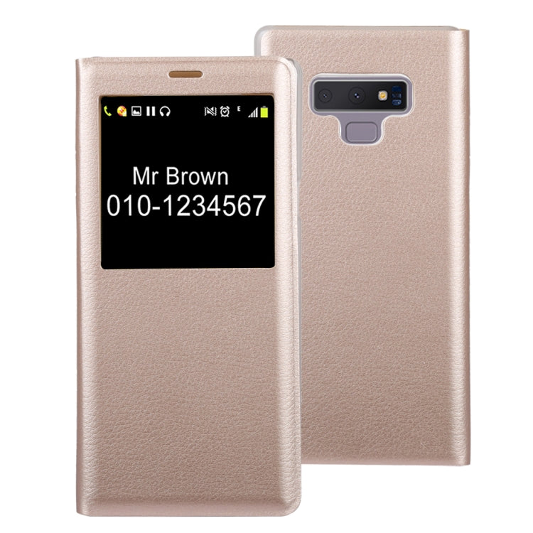 Litchi Texture PU+PC Horizontal Flip Leather Case for Galaxy Note 9 with Call Display ID
