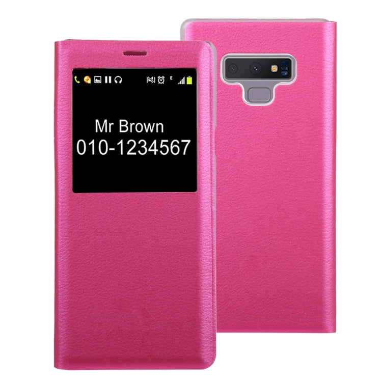 Litchi Texture PU+PC Horizontal Flip Leather Case for Galaxy Note 9 with Call Display ID
