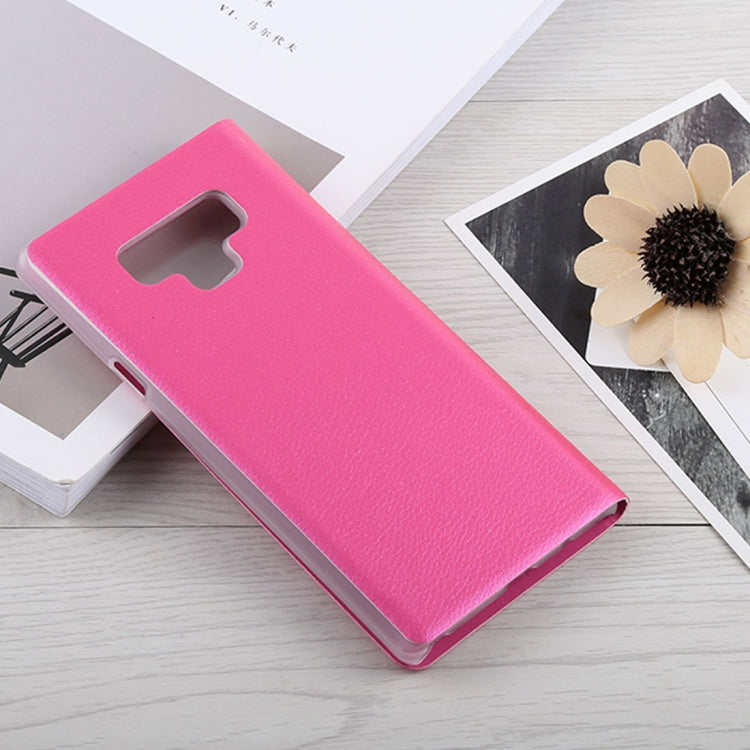 Litchi Texture PU+PC Horizontal Flip Leather Case for Galaxy Note 9 with Call Display ID