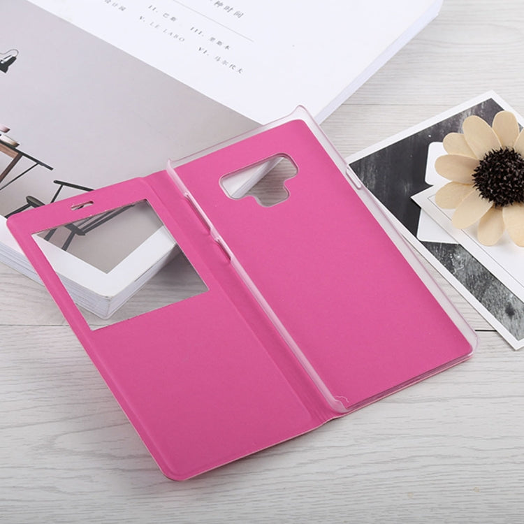 Litchi Texture PU+PC Horizontal Flip Leather Case for Galaxy Note 9 with Call Display ID