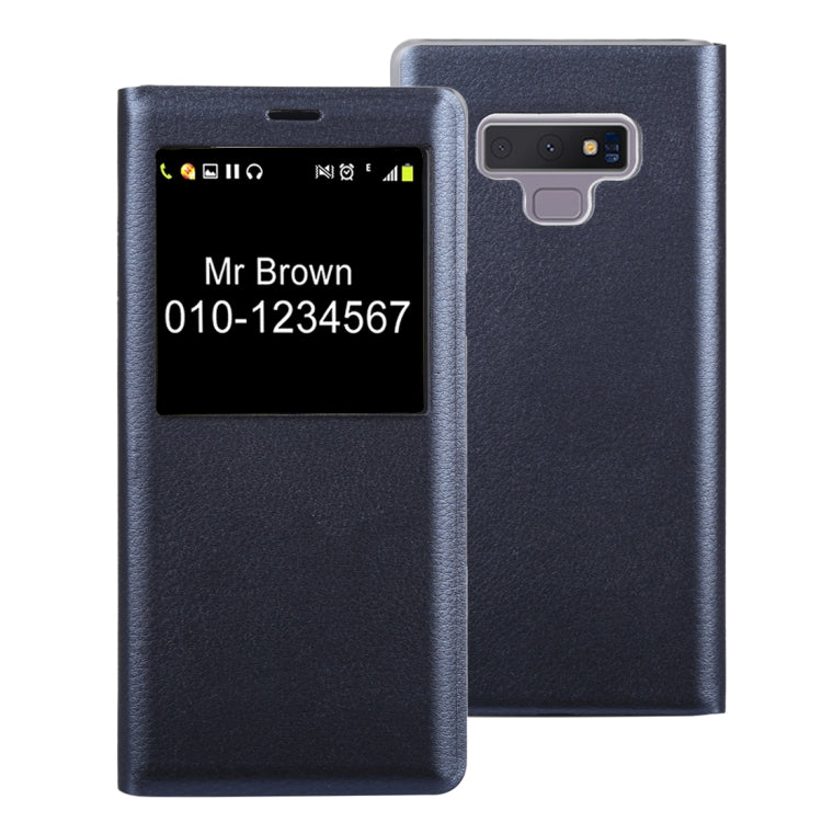 Litchi Texture PU+PC Horizontal Flip Leather Case for Galaxy Note 9 with Call Display ID