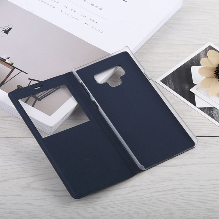 Litchi Texture PU+PC Horizontal Flip Leather Case for Galaxy Note 9 with Call Display ID