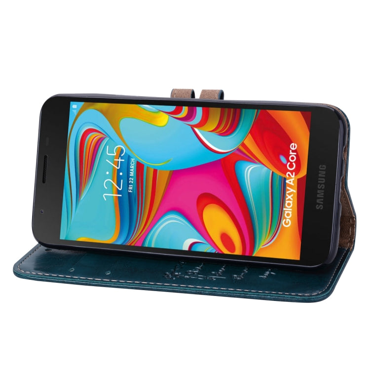 Business Style Oil Wax Texture Horizontal Flip Leather Case for Galaxy A2 Core, with Holder & Card Slots & Wallet