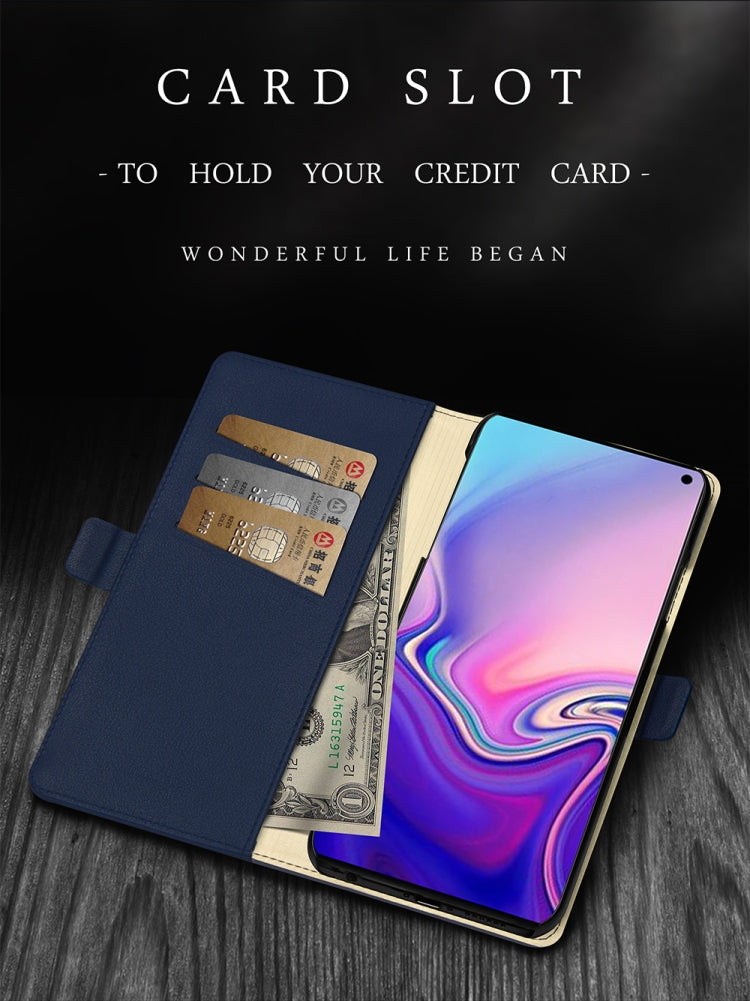 DZGOGO MILO Series PC + PU Horizontal Flip Leather Case for Samsung Galaxy S10, with Holder & Card Slot & Wallet