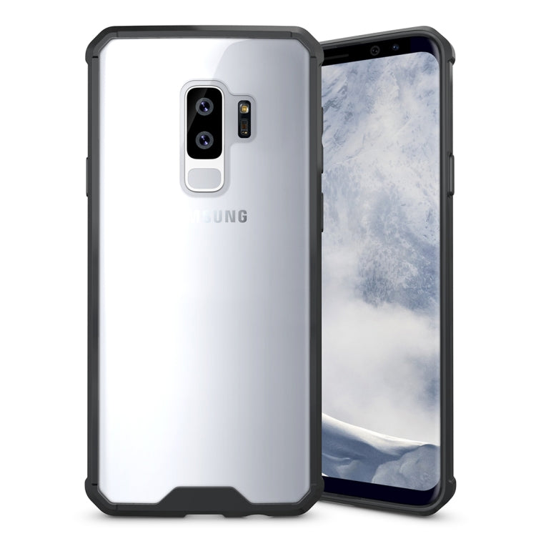 For Galaxy S9+ Acrylic + TPU Shockproof Transparent Armor Protective Back Cover Case