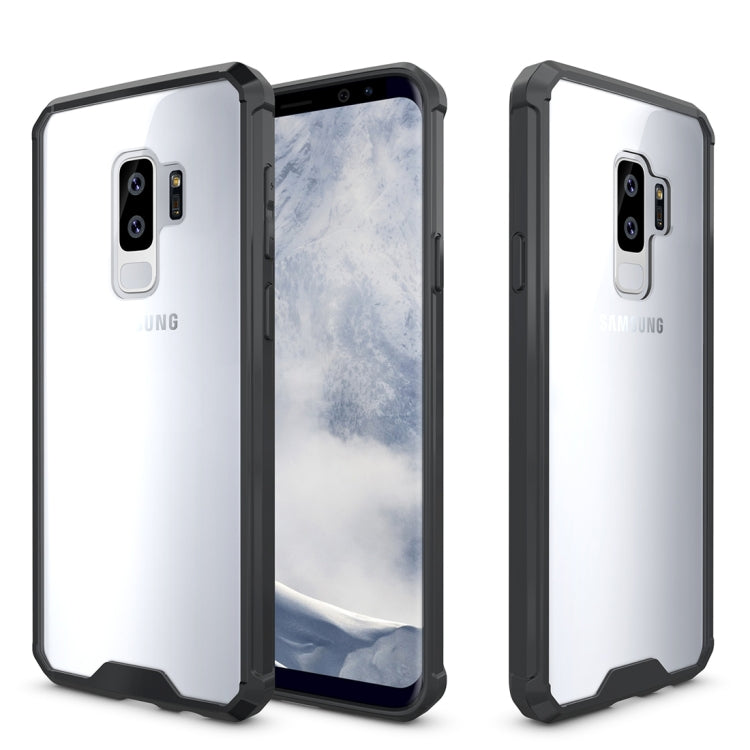 For Galaxy S9+ Acrylic + TPU Shockproof Transparent Armor Protective Back Cover Case