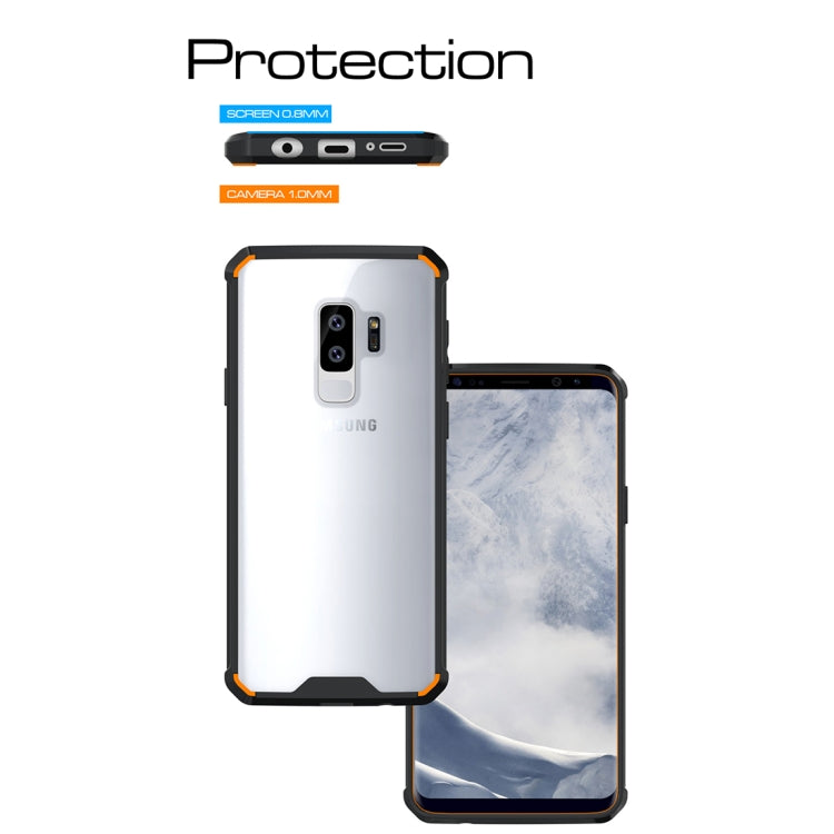 For Galaxy S9+ Acrylic + TPU Shockproof Transparent Armor Protective Back Cover Case