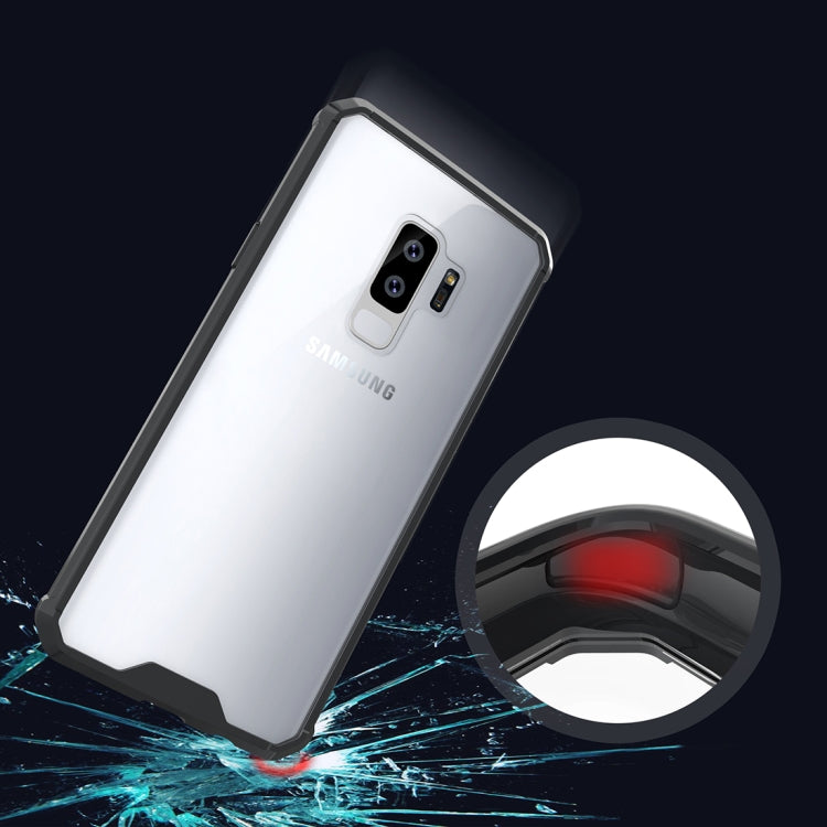 For Galaxy S9+ Acrylic + TPU Shockproof Transparent Armor Protective Back Cover Case