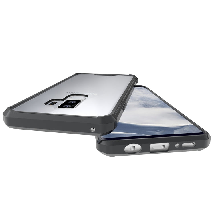 For Galaxy S9+ Acrylic + TPU Shockproof Transparent Armor Protective Back Cover Case