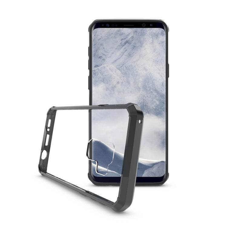 For Galaxy S9+ Acrylic + TPU Shockproof Transparent Armor Protective Back Cover Case