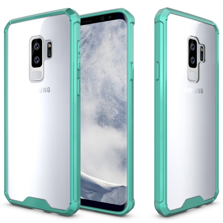 For Galaxy S9+ Acrylic + TPU Shockproof Transparent Armor Protective Back Cover Case