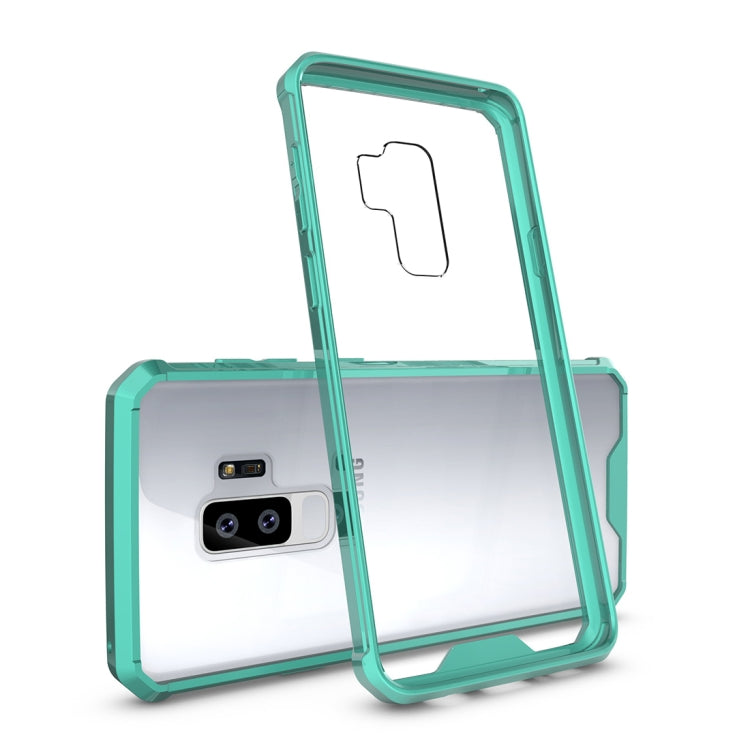 For Galaxy S9+ Acrylic + TPU Shockproof Transparent Armor Protective Back Cover Case