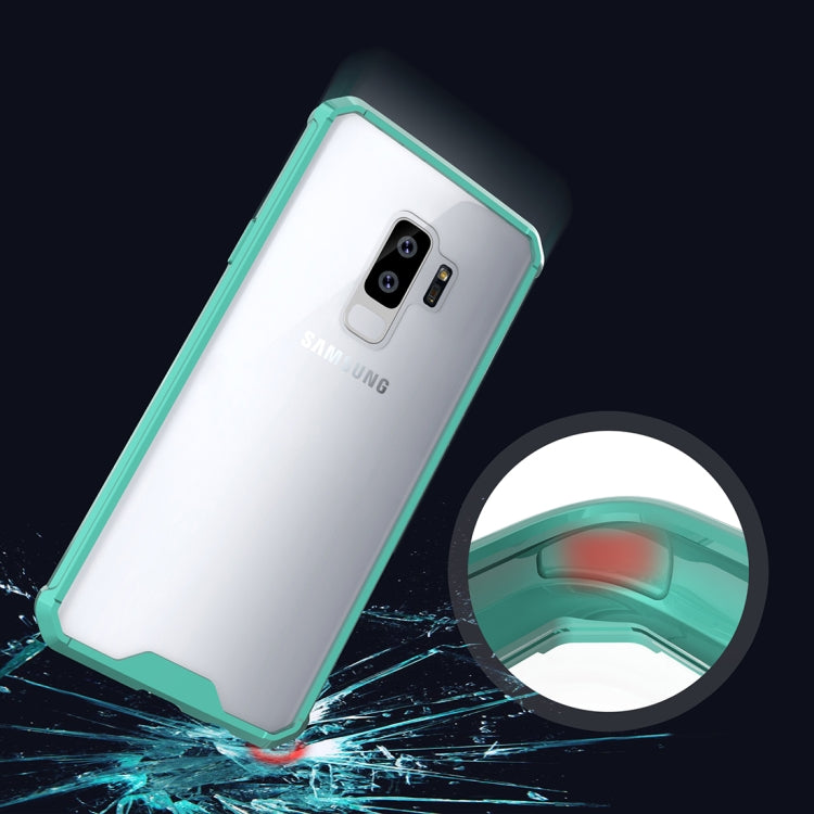 For Galaxy S9+ Acrylic + TPU Shockproof Transparent Armor Protective Back Cover Case