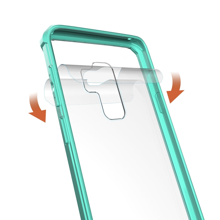 For Galaxy S9+ Acrylic + TPU Shockproof Transparent Armor Protective Back Cover Case