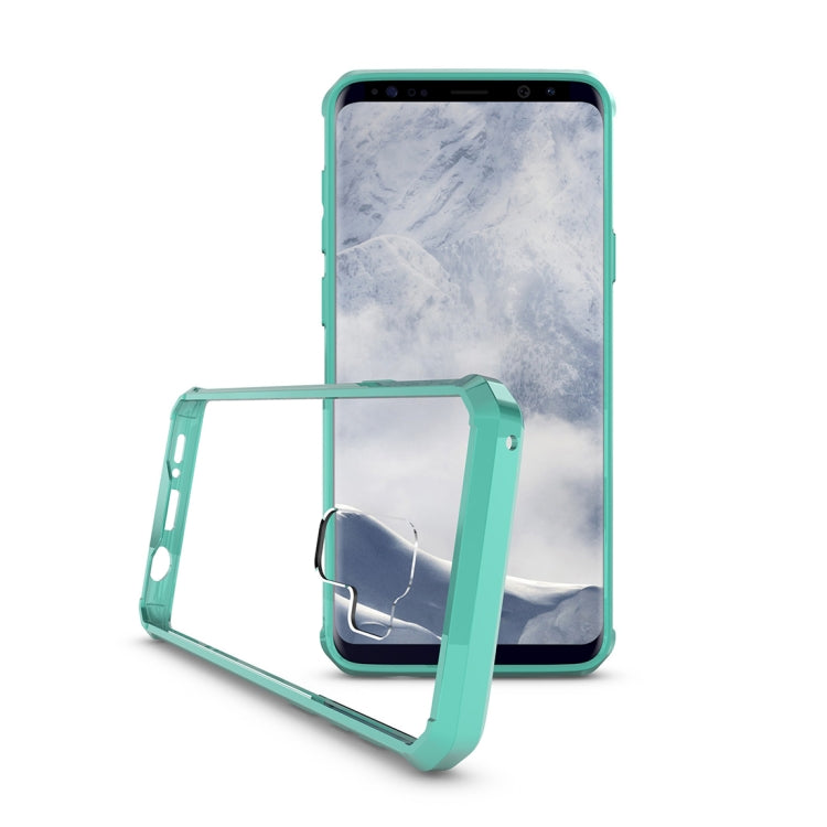 For Galaxy S9+ Acrylic + TPU Shockproof Transparent Armor Protective Back Cover Case