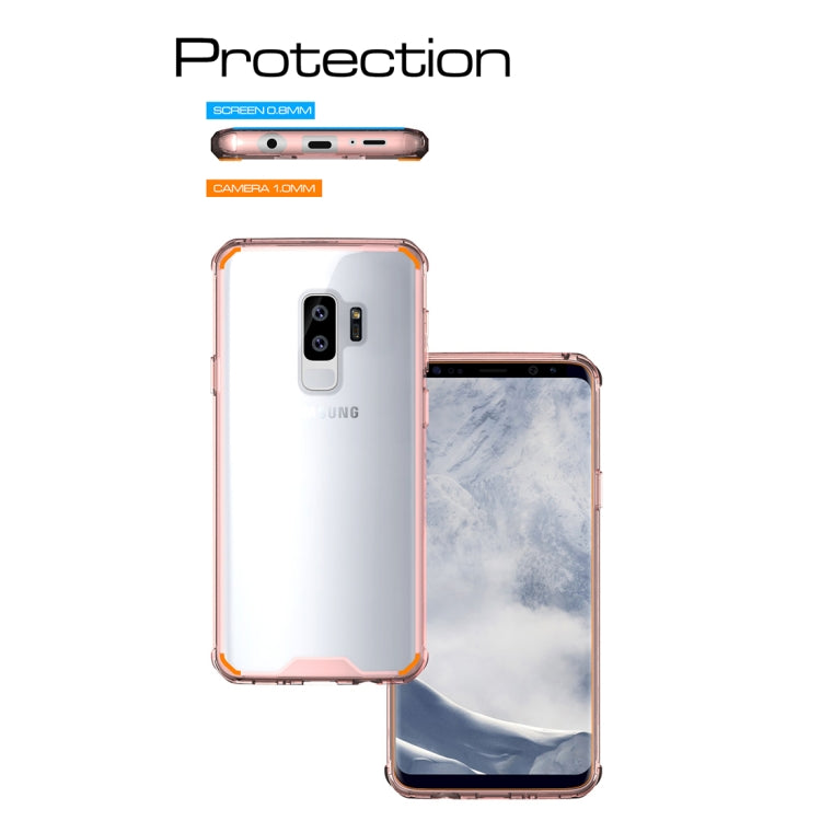 For Galaxy S9+ Acrylic + TPU Shockproof Transparent Armor Protective Back Cover Case