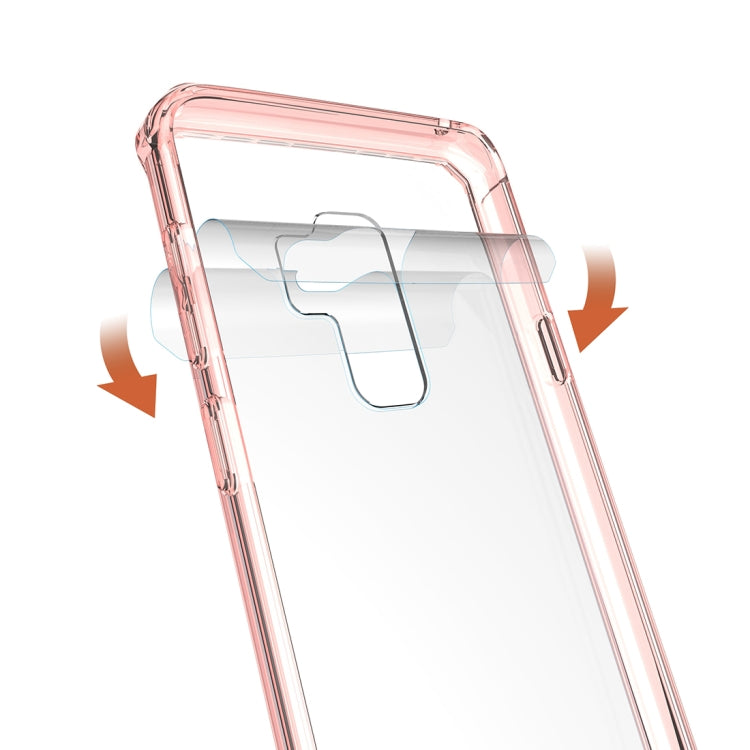 For Galaxy S9+ Acrylic + TPU Shockproof Transparent Armor Protective Back Cover Case