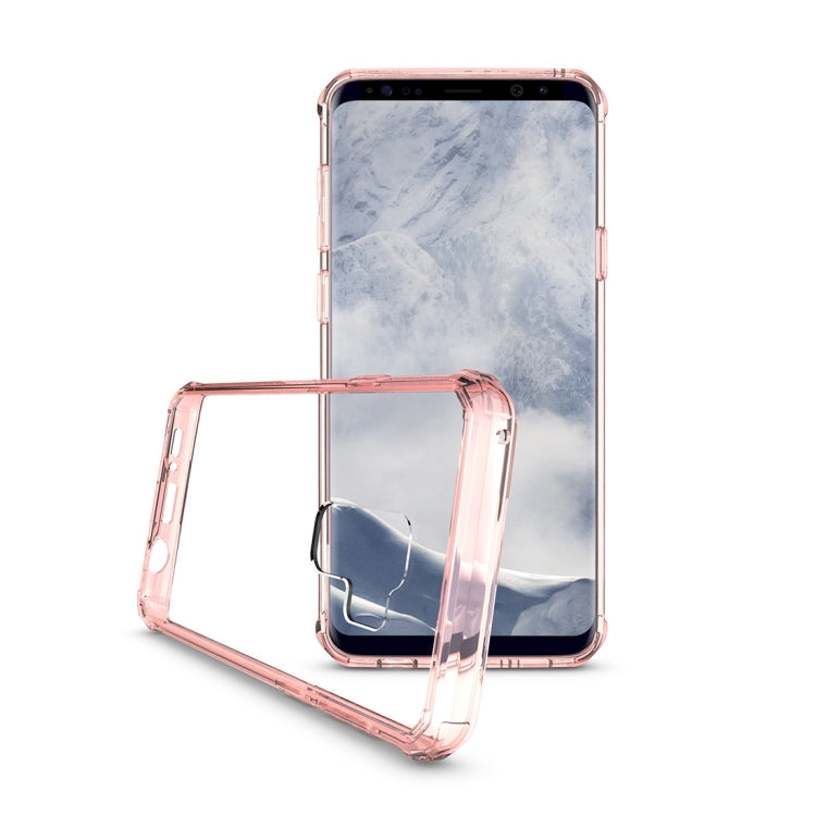 For Galaxy S9+ Acrylic + TPU Shockproof Transparent Armor Protective Back Cover Case