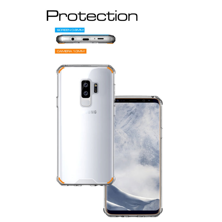For Galaxy S9+ Acrylic + TPU Shockproof Transparent Armor Protective Back Cover Case