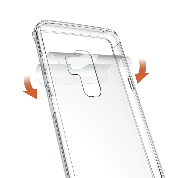 For Galaxy S9+ Acrylic + TPU Shockproof Transparent Armor Protective Back Cover Case