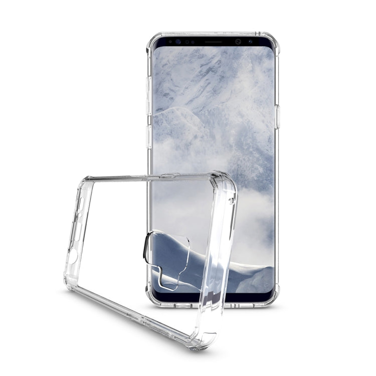 For Galaxy S9+ Acrylic + TPU Shockproof Transparent Armor Protective Back Cover Case