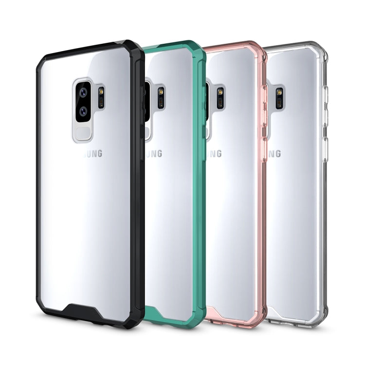 For Galaxy S9+ Acrylic + TPU Shockproof Transparent Armor Protective Back Cover Case