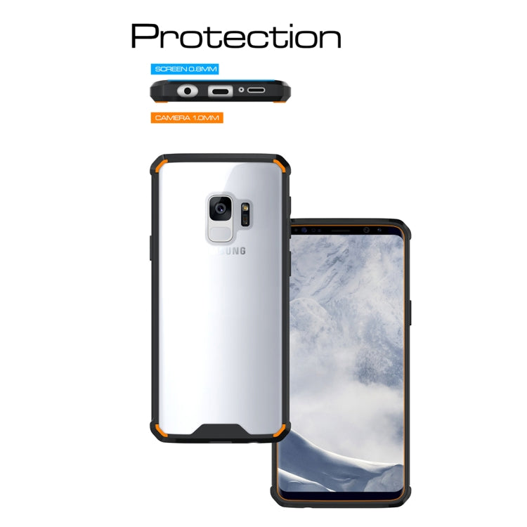 For Galaxy S9 Acrylic + TPU Shockproof Transparent Armor Protective Back Cover Case
