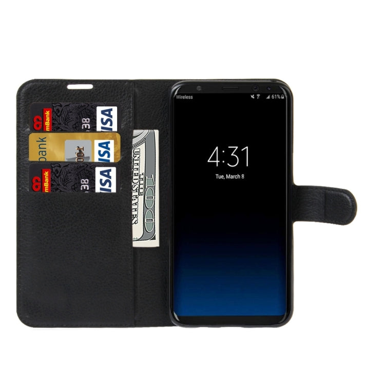For Galaxy S8 + / G955 Litchi Texture Horizontal Flip Leather Case with Magnetic Buckle & Holder & Card Slots & Wallet