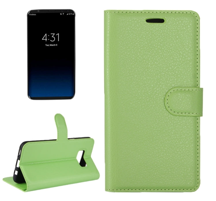For Galaxy S8 + / G955 Litchi Texture Horizontal Flip Leather Case with Magnetic Buckle & Holder & Card Slots & Wallet