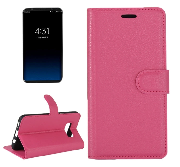 For Galaxy S8 + / G955 Litchi Texture Horizontal Flip Leather Case with Magnetic Buckle & Holder & Card Slots & Wallet