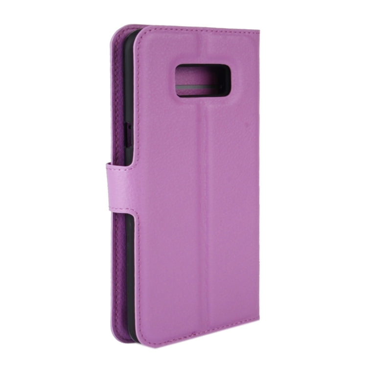 For Galaxy S8 + / G955 Litchi Texture Horizontal Flip Leather Case with Magnetic Buckle & Holder & Card Slots & Wallet
