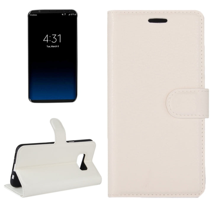For Galaxy S8 + / G955 Litchi Texture Horizontal Flip Leather Case with Magnetic Buckle & Holder & Card Slots & Wallet