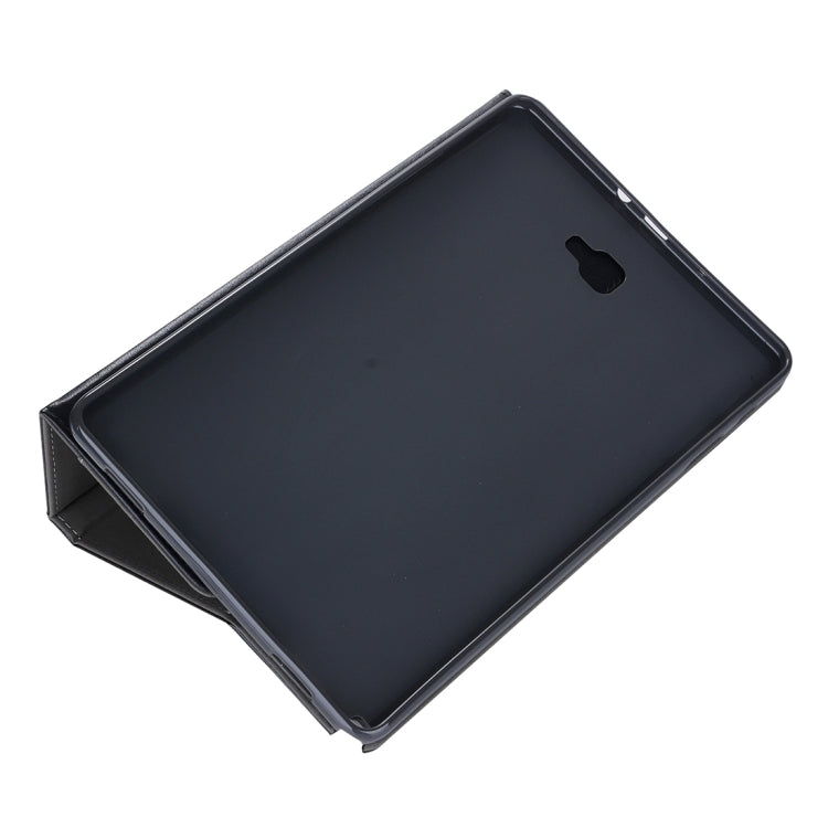 For Galaxy Tab A 10.1 (2016) / P585 Cowhide Texture Horizontal Flip Leather Case with Holder & Card Slot & Wallet & Hand Strap