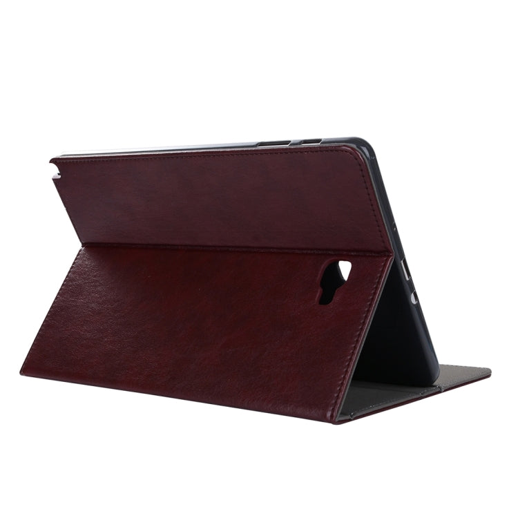 For Galaxy Tab A 10.1 (2016) / P585 Cowhide Texture Horizontal Flip Leather Case with Holder & Card Slot & Wallet & Hand Strap