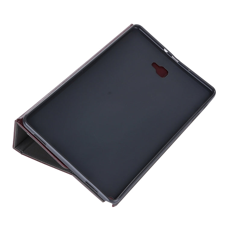 For Galaxy Tab A 10.1 (2016) / P585 Cowhide Texture Horizontal Flip Leather Case with Holder & Card Slot & Wallet & Hand Strap