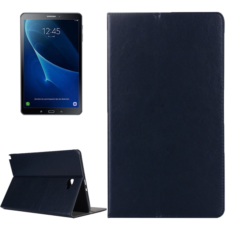 For Galaxy Tab A 10.1 (2016) / P585 Cowhide Texture Horizontal Flip Leather Case with Holder & Card Slot & Wallet & Hand Strap