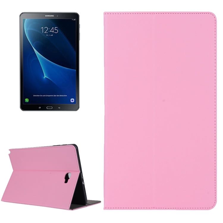 For Galaxy Tab A 10.1 (2016) / P585 Cowhide Texture Horizontal Flip Leather Case with Holder & Card Slot & Wallet & Hand Strap