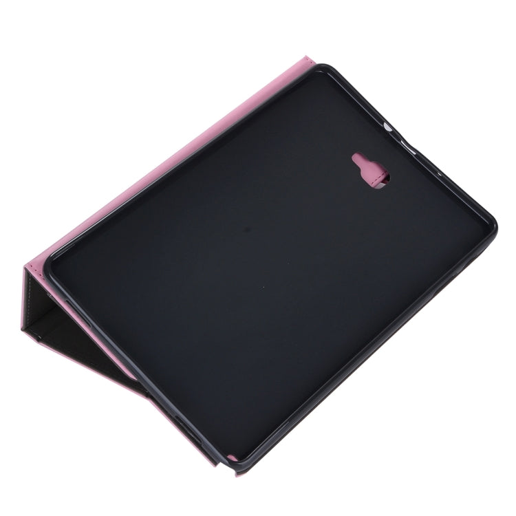 For Galaxy Tab A 10.1 (2016) / P585 Cowhide Texture Horizontal Flip Leather Case with Holder & Card Slot & Wallet & Hand Strap
