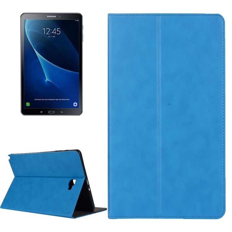 For Galaxy Tab A 10.1 (2016) / P585 Cowhide Texture Horizontal Flip Leather Case with Holder & Card Slot & Wallet & Hand Strap