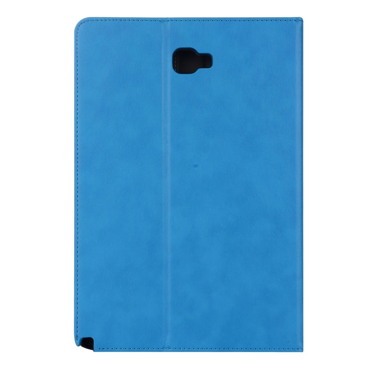 For Galaxy Tab A 10.1 (2016) / P585 Cowhide Texture Horizontal Flip Leather Case with Holder & Card Slot & Wallet & Hand Strap