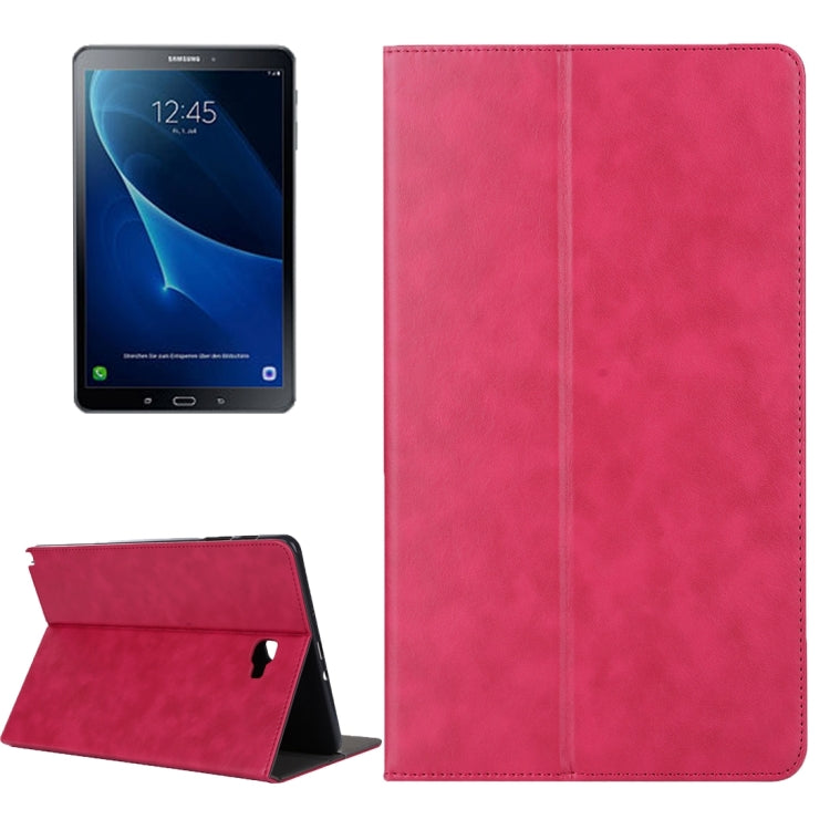 For Galaxy Tab A 10.1 (2016) / P585 Cowhide Texture Horizontal Flip Leather Case with Holder & Card Slot & Wallet & Hand Strap