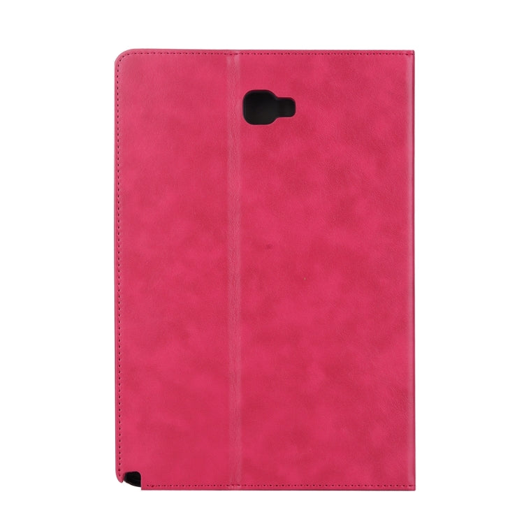 For Galaxy Tab A 10.1 (2016) / P585 Cowhide Texture Horizontal Flip Leather Case with Holder & Card Slot & Wallet & Hand Strap