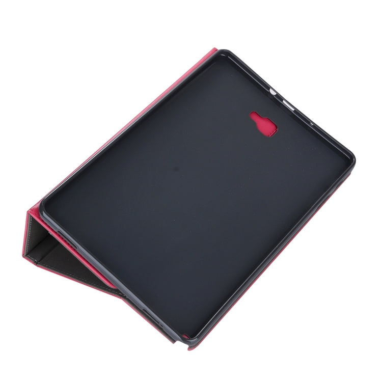 For Galaxy Tab A 10.1 (2016) / P585 Cowhide Texture Horizontal Flip Leather Case with Holder & Card Slot & Wallet & Hand Strap
