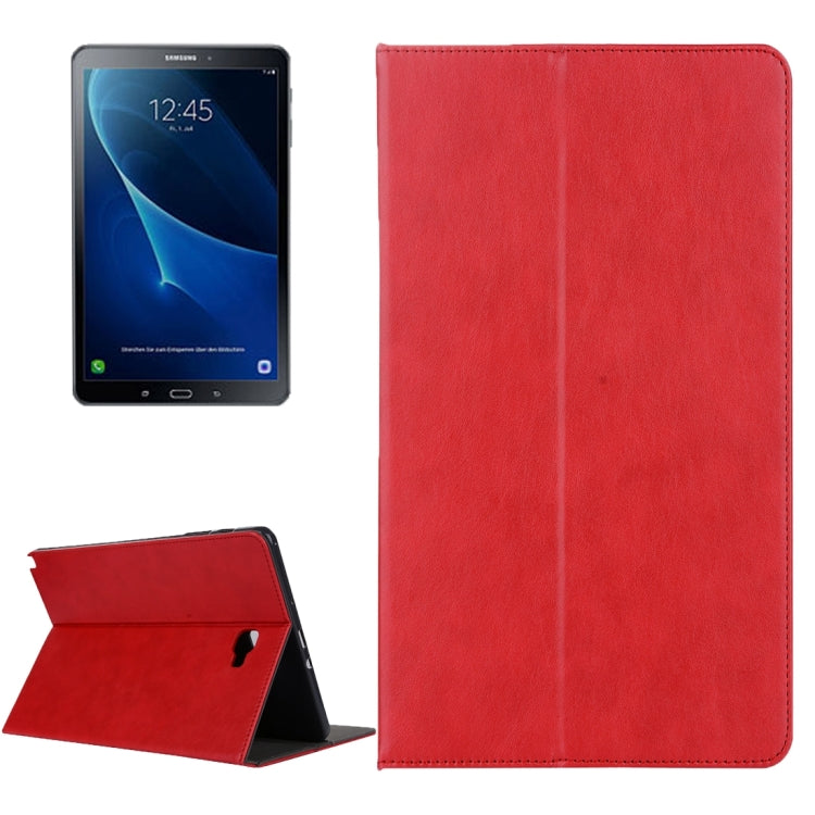 For Galaxy Tab A 10.1 (2016) / P585 Cowhide Texture Horizontal Flip Leather Case with Holder & Card Slot & Wallet & Hand Strap