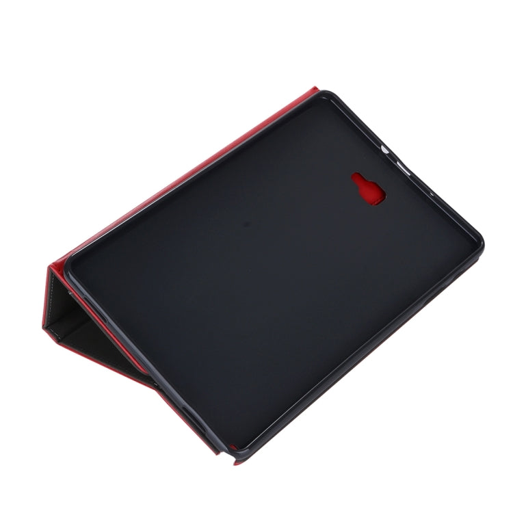 For Galaxy Tab A 10.1 (2016) / P585 Cowhide Texture Horizontal Flip Leather Case with Holder & Card Slot & Wallet & Hand Strap