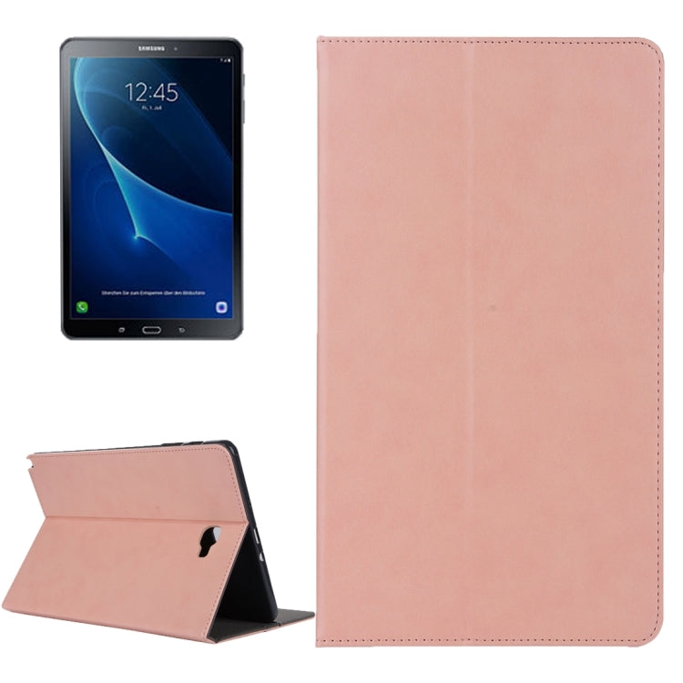 For Galaxy Tab A 10.1 (2016) / P585 Cowhide Texture Horizontal Flip Leather Case with Holder & Card Slot & Wallet & Hand Strap